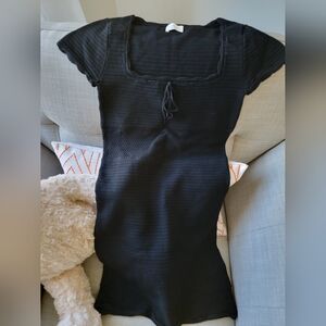 NWOT Aritzia Wilfred Pointelle Mini Dress Size S